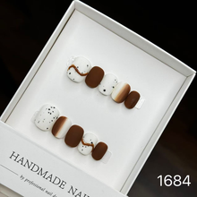 Load image into Gallery viewer, Handmade custom nail art wears nail flashes and high-quality fake nails(1684)