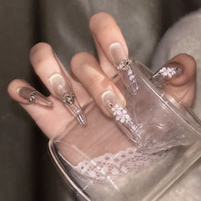 Load image into Gallery viewer, Handmade custom nail art wears nail flashes and high-quality fake nails（241365）