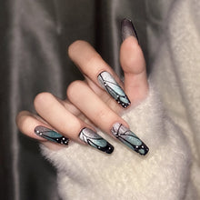 Load image into Gallery viewer, Handmade custom nail art wears nail flashes and high-quality fake nails（241393）