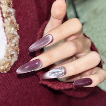 Load image into Gallery viewer, Handmade custom nail art wears nail flashes and high-quality fake nails(241377)