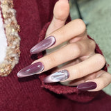 Handmade custom nail art wears nail flashes and high-quality fake nails(241377)
