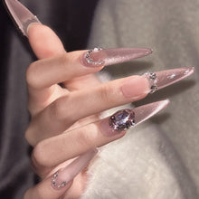 Load image into Gallery viewer, Handmade custom nail art wears nail flashes and high-quality fake nails(29547)