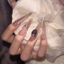Load image into Gallery viewer, Handmade custom nail art wears nail flashes and high-quality fake nails(29547)