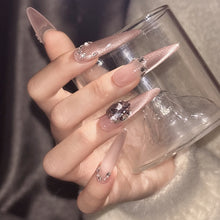Load image into Gallery viewer, Handmade custom nail art wears nail flashes and high-quality fake nails(29547)
