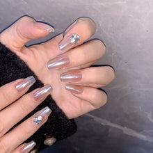Load image into Gallery viewer, Handmade custom nail art wears nail flashes and high-quality fake nails(29225)