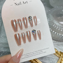Load image into Gallery viewer, Handmade custom nail art wears nail flashes and high-quality fake nails(29225)