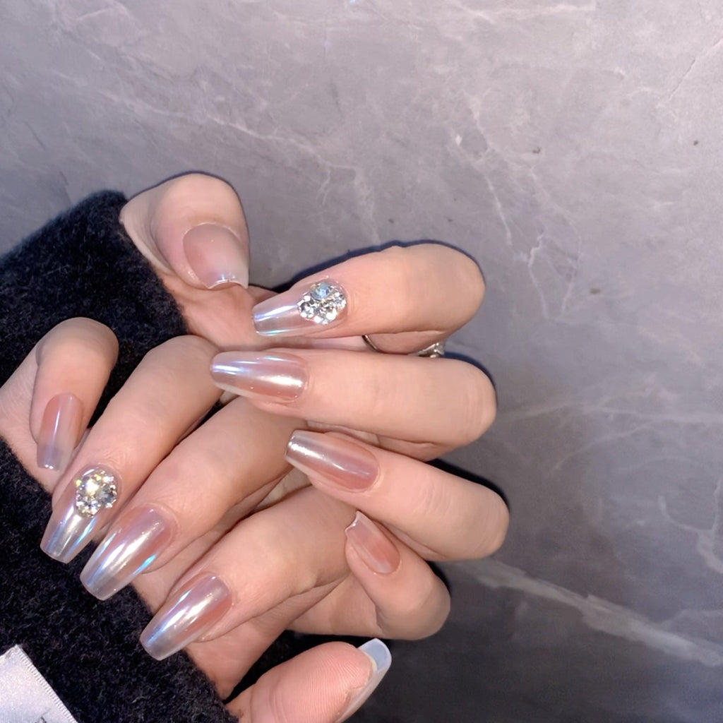 Handmade custom nail art wears nail flashes and high-quality fake nails(29243)