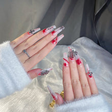 Load image into Gallery viewer, Handmade custom nail art wears nail flashes and high-quality fake nails(29271)