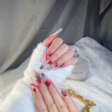 Load image into Gallery viewer, Handmade custom nail art wears nail flashes and high-quality fake nails(29271)