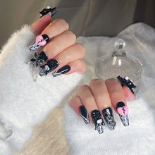 Load image into Gallery viewer, Handmade custom nail art wears nail flashes and high-quality fake nails(29272)