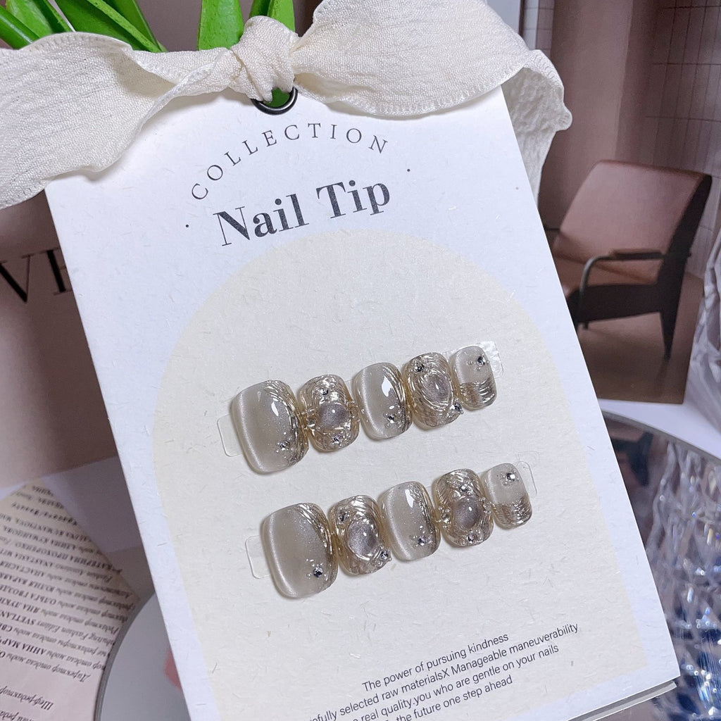 Handmade custom nail art wears nail flashes and high-quality fake nails（29397）