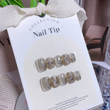 Handmade custom nail art wears nail flashes and high-quality fake nails（29397）
