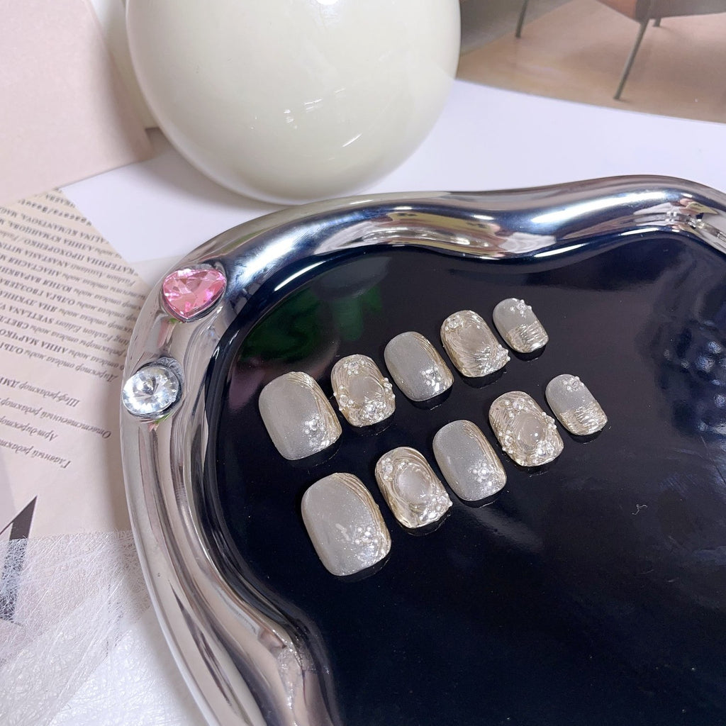 Handmade custom nail art wears nail flashes and high-quality fake nails（29397）