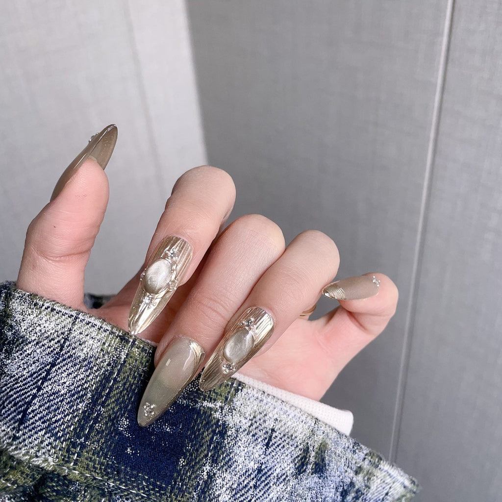Handmade custom nail art wears nail flashes and high-quality fake nails(29400)