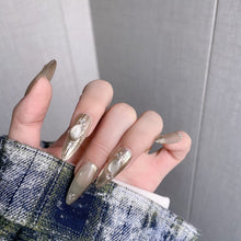 Load image into Gallery viewer, Handmade custom nail art wears nail flashes and high-quality fake nails(29400)