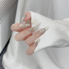 Load image into Gallery viewer, Handmade custom nail art wears nail flashes and high-quality fake nails(29400)