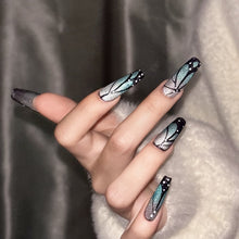 Load image into Gallery viewer, Handmade custom nail art wears nail flashes and high-quality fake nails(241393)