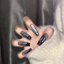 Load image into Gallery viewer, Handmade custom nail art wears nail flashes and high-quality fake nails(241393)