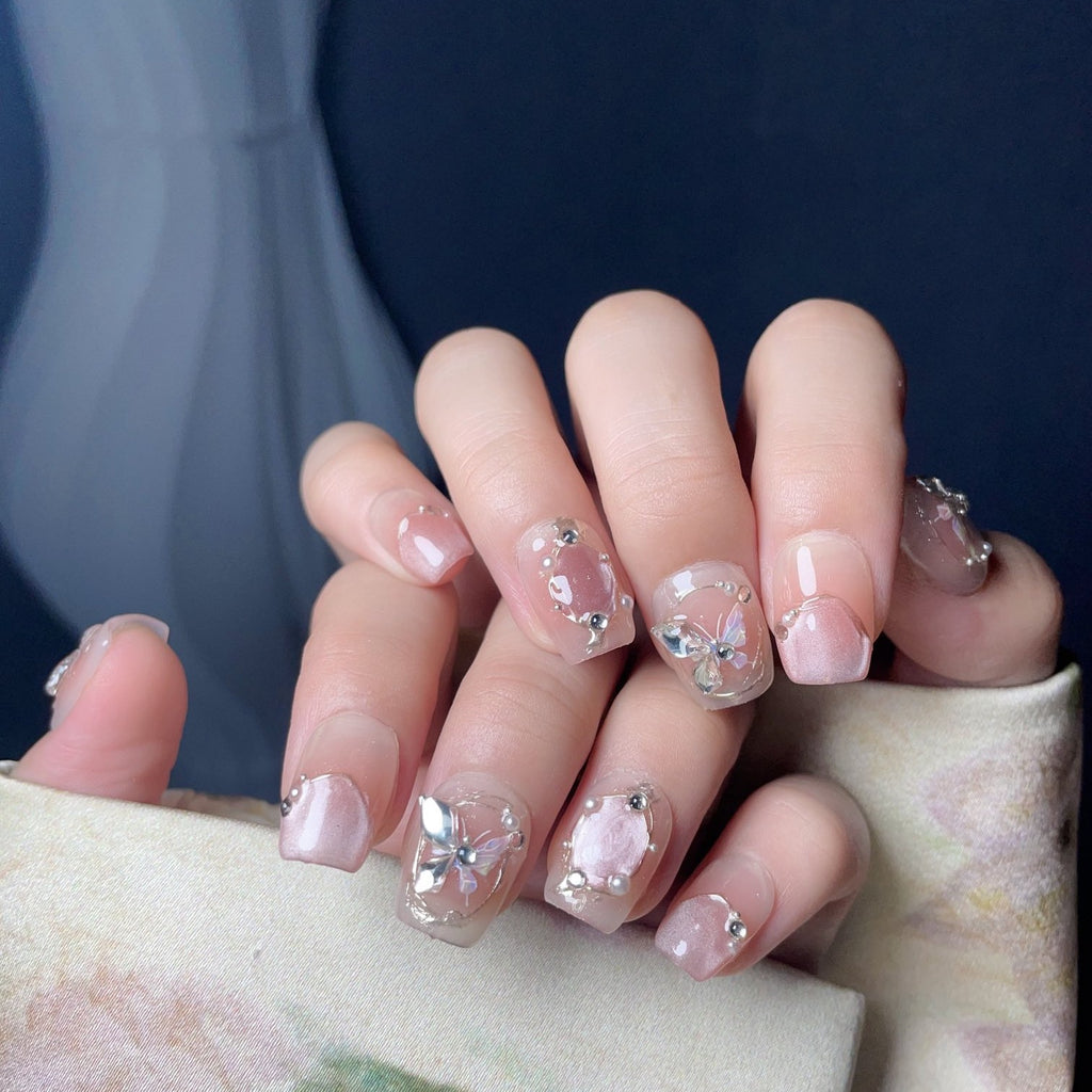 Handmade custom nail art wears nail flashes and high-quality fake nails(29483)