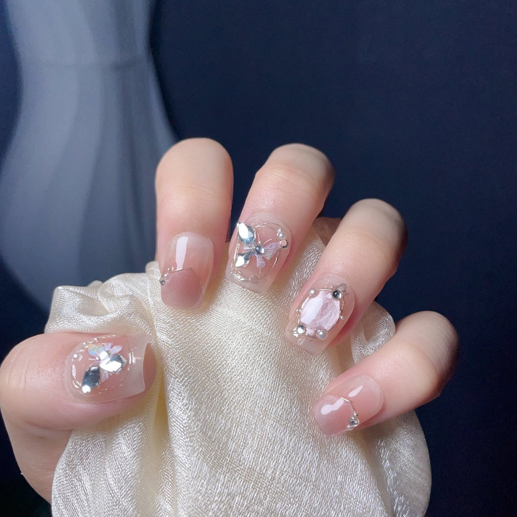 Handmade custom nail art wears nail flashes and high-quality fake nails(29483)