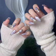 Load image into Gallery viewer, Handmade custom nail art wears nail flashes and high-quality fake nails(29482)