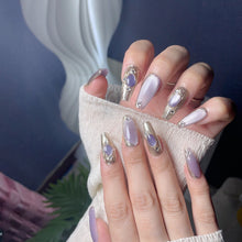 Load image into Gallery viewer, Handmade custom nail art wears nail flashes and high-quality fake nails(29482)