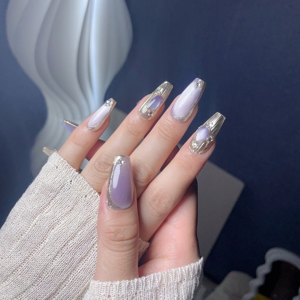 Handmade custom nail art wears nail flashes and high-quality fake nails(29482)