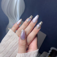 Load image into Gallery viewer, Handmade custom nail art wears nail flashes and high-quality fake nails(29482)