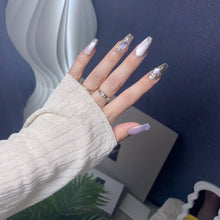 Load image into Gallery viewer, Handmade custom nail art wears nail flashes and high-quality fake nails(29482)