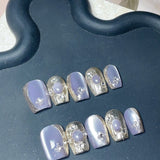 Handmade custom nail art wears nail flashes and high-quality fake nails(29481)