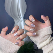 Load image into Gallery viewer, Handmade custom nail art wears nail flashes and high-quality fake nails(29481)