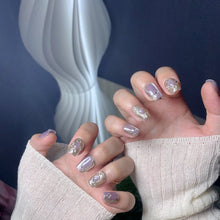 Load image into Gallery viewer, Handmade custom nail art wears nail flashes and high-quality fake nails(29481)
