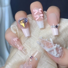 Load image into Gallery viewer, Handmade custom nail art wears nail flashes and high-quality fake nails(29479)