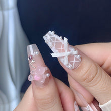 Load image into Gallery viewer, Handmade custom nail art wears nail flashes and high-quality fake nails(29479)