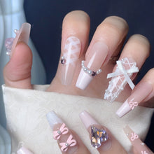 Load image into Gallery viewer, Handmade custom nail art wears nail flashes and high-quality fake nails(29479)