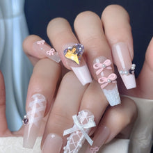 Load image into Gallery viewer, Handmade custom nail art wears nail flashes and high-quality fake nails(29479)