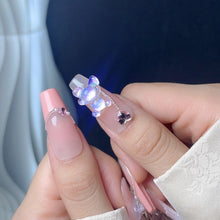 Load image into Gallery viewer, Handmade custom nail art wears nail flashes and high-quality fake nails(29477)