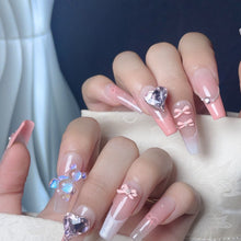 Load image into Gallery viewer, Handmade custom nail art wears nail flashes and high-quality fake nails(29477)