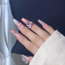Load image into Gallery viewer, Handmade custom nail art wears nail flashes and high-quality fake nails(29477)