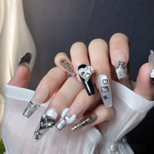 Load image into Gallery viewer, Handmade custom nail art wears nail flashes and high-quality fake nails（29474）