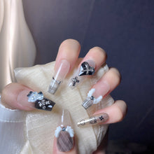 Load image into Gallery viewer, Handmade custom nail art wears nail flashes and high-quality fake nails（29474）