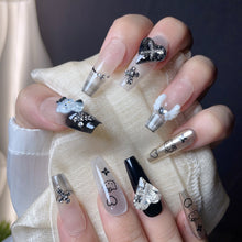 Load image into Gallery viewer, Handmade custom nail art wears nail flashes and high-quality fake nails（29474）