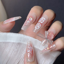 Load image into Gallery viewer, Handmade custom nail art wears nail flashes and high-quality fake nails(29472)