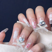 Load image into Gallery viewer, Handmade custom nail art wears nail flashes and high-quality fake nails(29471)