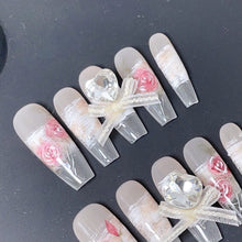 Load image into Gallery viewer, Handmade custom nail art wears nail flashes and high-quality fake nails(29471)