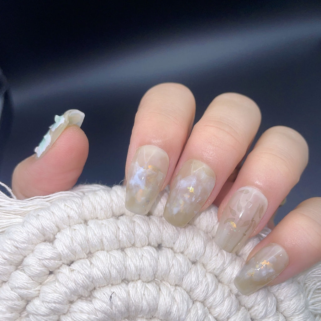 Handmade custom nail art wears nail flashes and high-quality fake nails（29468）