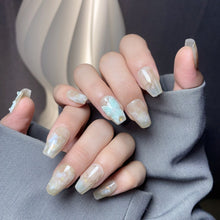 Load image into Gallery viewer, Handmade custom nail art wears nail flashes and high-quality fake nails（29468）