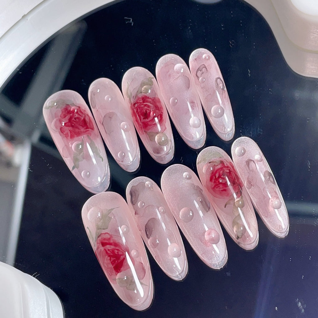 Handmade custom nail art wears nail flashes and high-quality fake nails（29467）