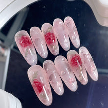 Load image into Gallery viewer, Handmade custom nail art wears nail flashes and high-quality fake nails（29467）