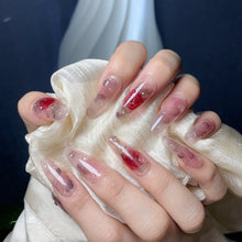 Load image into Gallery viewer, Handmade custom nail art wears nail flashes and high-quality fake nails（29467）